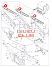 Щетка лобового стекла (500 мм) ISUZU CYZ51/EXZ52/FVR34 =Isuzu Original= *8971345612*