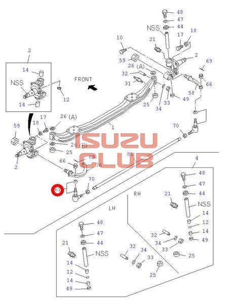 Схема Наконечник рулевой тяги левый ISUZU N-серии =Isuzu Original= *8972225100*
