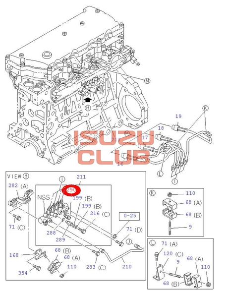 Схема Датчик давления топливной рампы (рейки) мотор 6WF1/6WG1/4HK1/4JJ1 =Isuzu Original= *8981197900/8973186841/8973186840*
