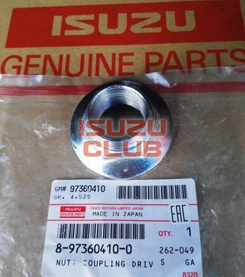 Фотография Гайка фланца хвостовика КПП ISUZU MYY5T/MYY6S/MZZ6F =Isuzu Original= *8973604100*