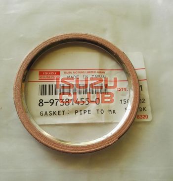 Фотография Прокладка приемной трубы глушителя (кольцо) 4HK1 ISUZU NPR/NQR75/FSR/NQR90 =Isuzu Original= *8973814550*