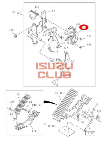 Фотография Датчик положения педали газа 4HK1 ISUZU NQR75 =Isuzu Original= *8973841271*