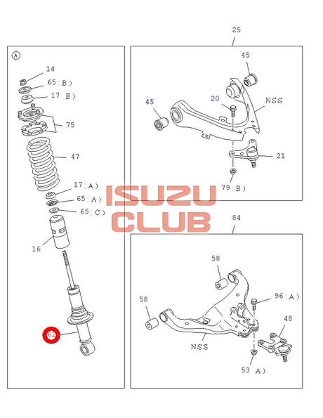 Схема Амортизатор передней ISUZU D-Max =Isuzu Original= *8979470973*