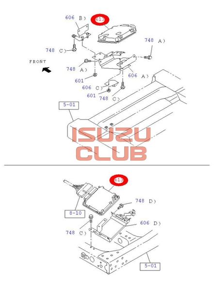 Схема Блок управления ДВС (мозги) 4JJ1-T (Е3) ISUZU NLR/NMR85 =Isuzu Original= *8980399479*