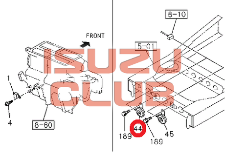 Схема Сигнал звуковой ISUZU (высокочастотный) NPR75/NQR90 =Isuzu Original= *8980700800*