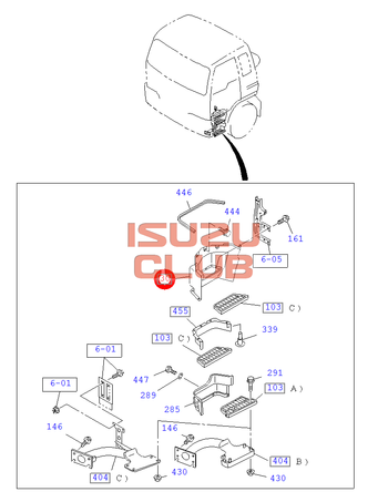 Фотография Корпус (щиток) подножки правый ISUZU CYZ52 =Isuzu Original= *8981579340*